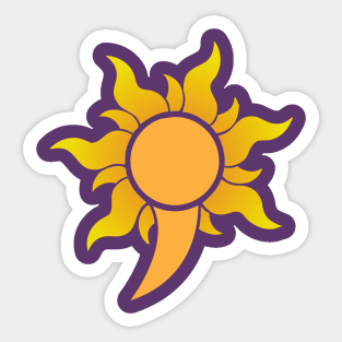 Semicolon Sunburst Sticker